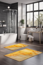 Mijölnir Juego de alfombrillas de baño CT-5037 de 2 piezas Multicolor